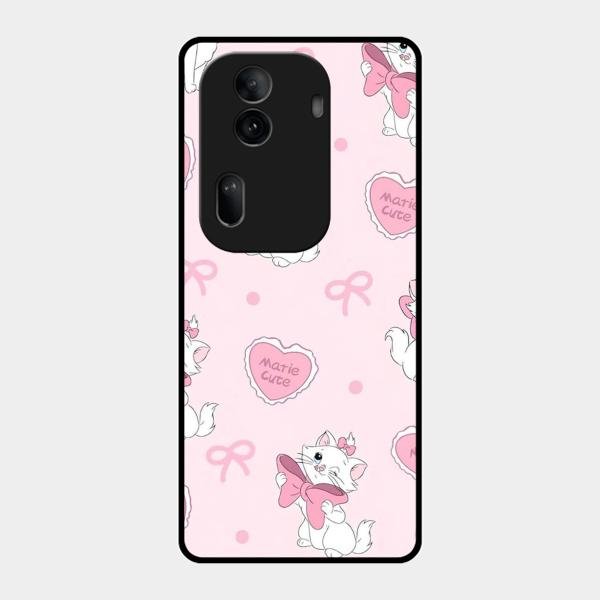 Cute Kitty Bliss Glass Case Cover For Oppo Reno 11 Pro 5G