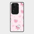 Cute Kitty Bliss Glass Case Cover For Oppo Reno 11 Pro 5G