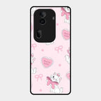 Cute Kitty Bliss Glass Case Cover For Oppo Reno 11 Pro 5G
