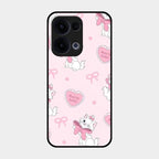 Cute Kitty Bliss Glass Case Cover For Oppo Reno 13 5G