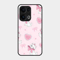 Cute Kitty Bliss Glass Case Cover For Oppo Reno 13 Pro 5G