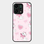 Cute Kitty Bliss Glass Case Cover For Oppo Reno 14 5G