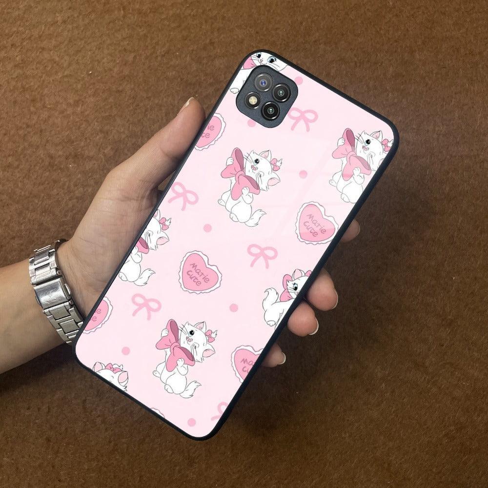 Cute Kitty Bliss Glass Case Cover For Poco - ShopOnCliQ