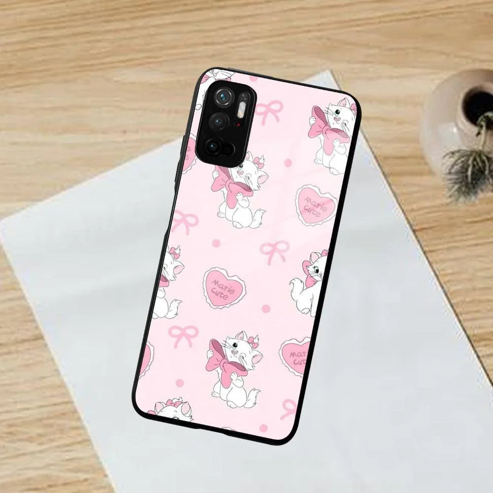 Cute Kitty Bliss Glass Case Cover For Poco - ShopOnCliQ