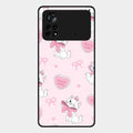 Cute Kitty Bliss Glass Case Cover For Poco X4 Pro 5G