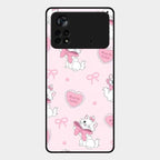 Cute Kitty Bliss Glass Case Cover For Poco X4 Pro 5G