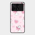 Cute Kitty Bliss Glass Case Cover For Poco X6 Pro 5G