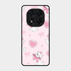 Cute Kitty Bliss Glass Case Cover For Poco X7 5G