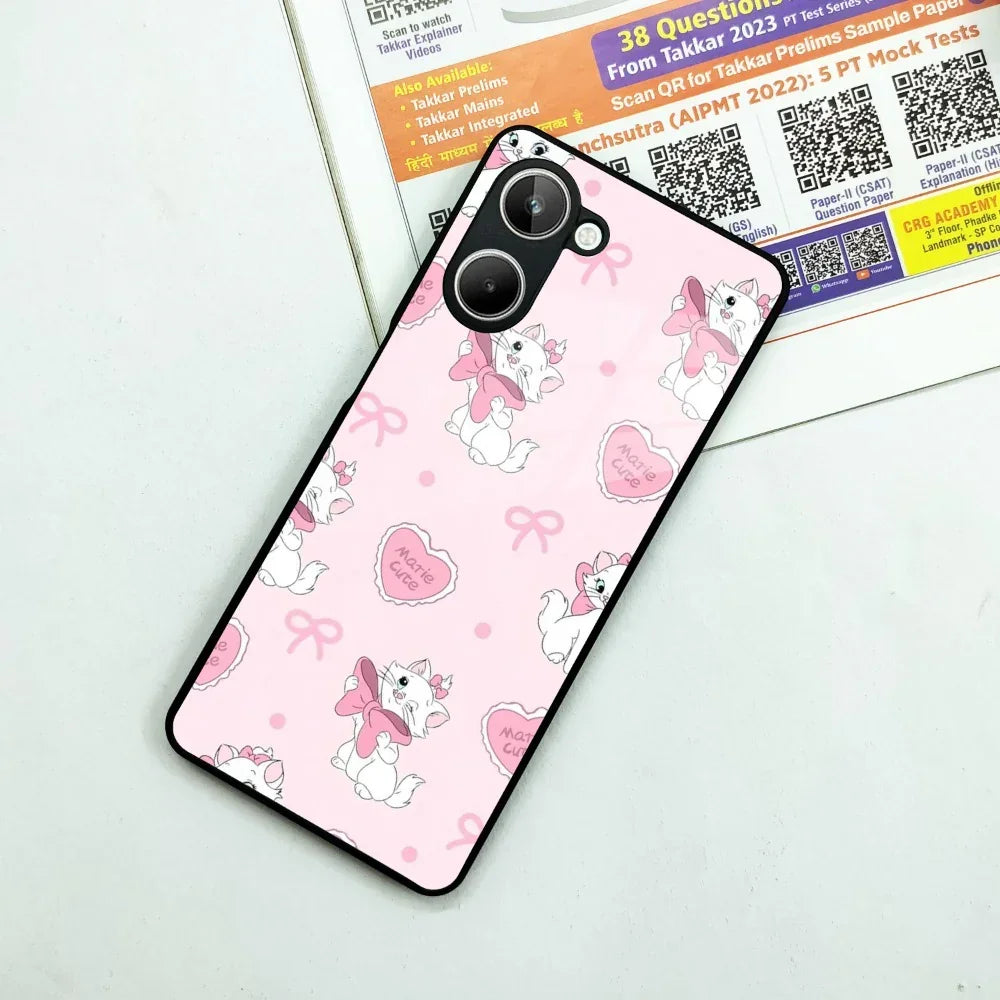 Cute Kitty Bliss Glass Case Cover For Realme/Narzo - ShopOnCliQ