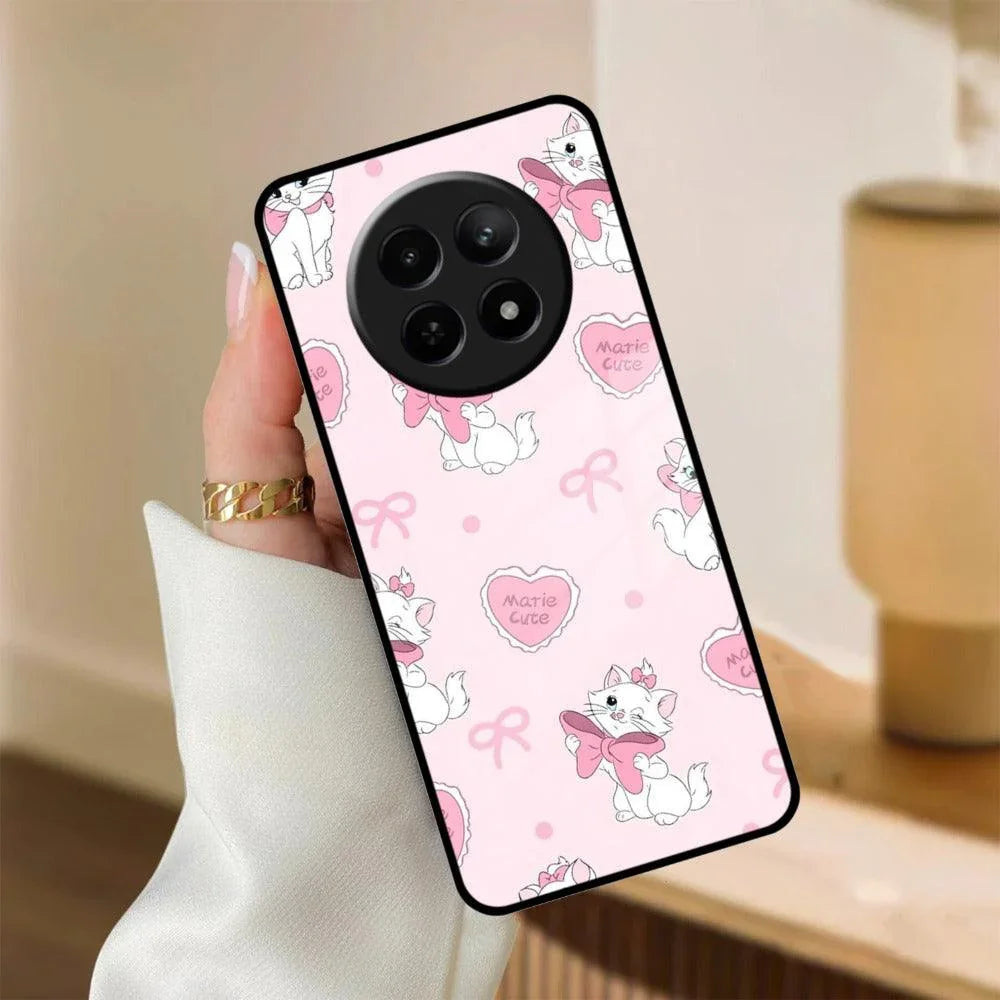 Cute Kitty Bliss Glass Case Cover For Realme/Narzo - ShopOnCliQ