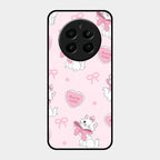 Cute Kitty Bliss Glass Case Cover For Realme 12 Plus 5G