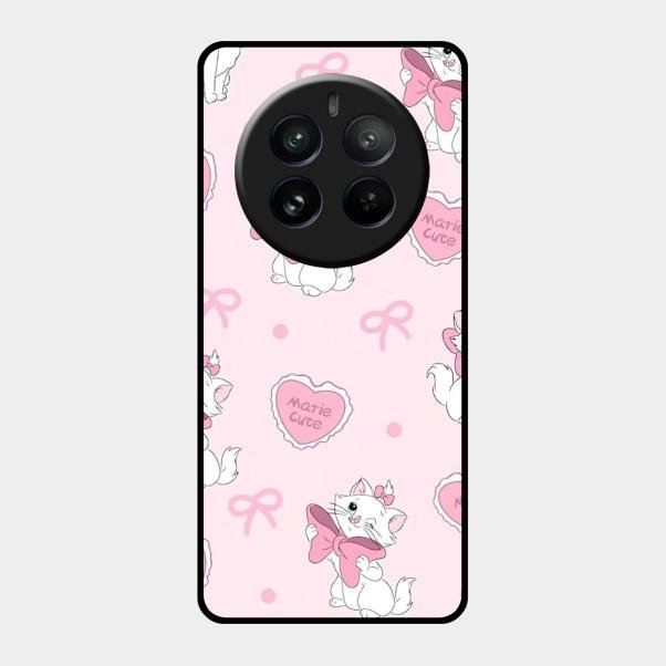 Cute Kitty Bliss Glass Case Cover For Realme 12 Pro 5G