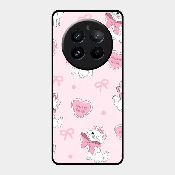 Cute Kitty Bliss Glass Case Cover For Realme 12 Pro Plus 5G