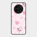 Cute Kitty Bliss Glass Case Cover For Realme 12X 5G