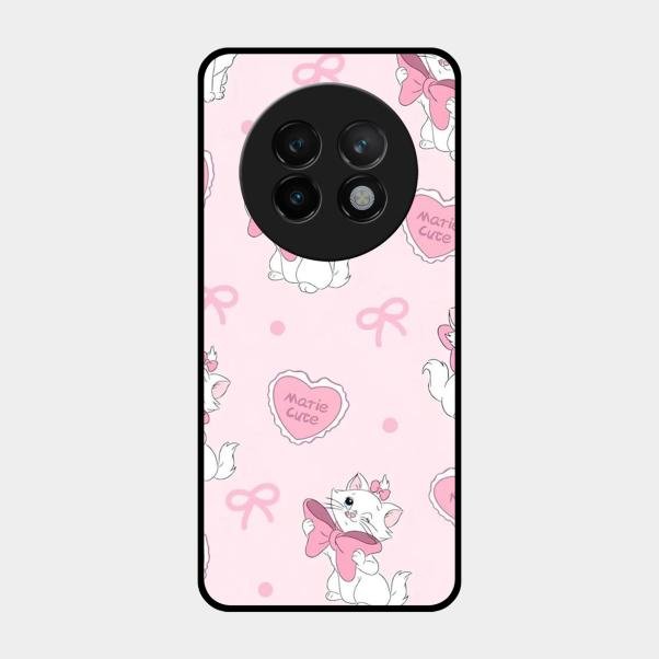 Cute Kitty Bliss Glass Case Cover For Realme 13 Plus 5G