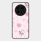 Cute Kitty Bliss Glass Case Cover For Realme 13 Pro 5G