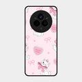 Cute Kitty Bliss Glass Case Cover For Realme 14 Pro Plus 5G