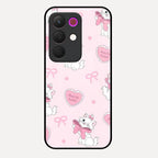 Cute Kitty Bliss Glass Case Cover For Realme 15X 5G