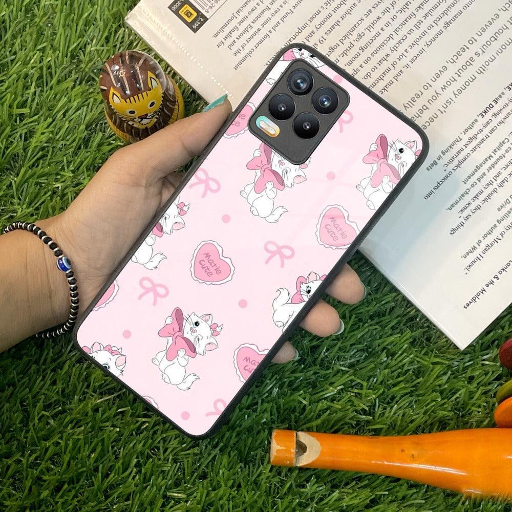 Cute Kitty Bliss Glass Case Cover For Realme/Narzo - ShopOnCliQ