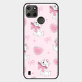 Cute Kitty Bliss Glass Case Cover For Realme C21Y