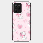 Cute Kitty Bliss Glass Case Cover For Realme C35