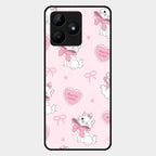 Cute Kitty Bliss Glass Case Cover For Realme C53