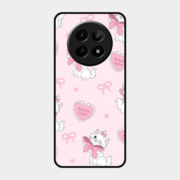 Cute Kitty Bliss Glass Case Cover For Realme C65 5G