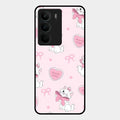 Cute Kitty Bliss Glass Case Cover For Realme C75 5G