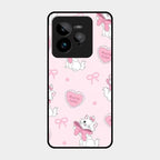 Cute Kitty Bliss Glass Case Cover For Realme Gt 7 Pro