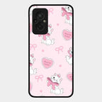Cute Kitty Bliss Glass Case Cover For Redmi 11 Prime 4G