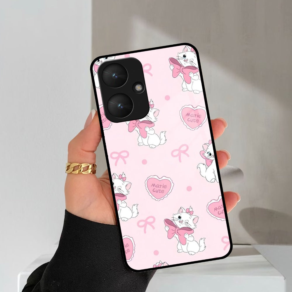 Cute Kitty Bliss Glass Case Cover For Redmi/Xiaomi