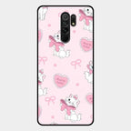 Cute Kitty Bliss Glass Case Cover For Redmi 9 Prime