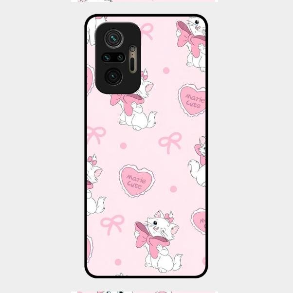 Cute Kitty Bliss Glass Case Cover For Redmi Note 10 Pro Max