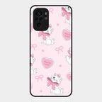 Cute Kitty Bliss Glass Case Cover For Redmi Note 10