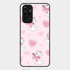 Cute Kitty Bliss Glass Case Cover For Redmi Note 11