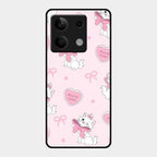 Cute Kitty Bliss Glass Case Cover For Redmi Note 13 5G