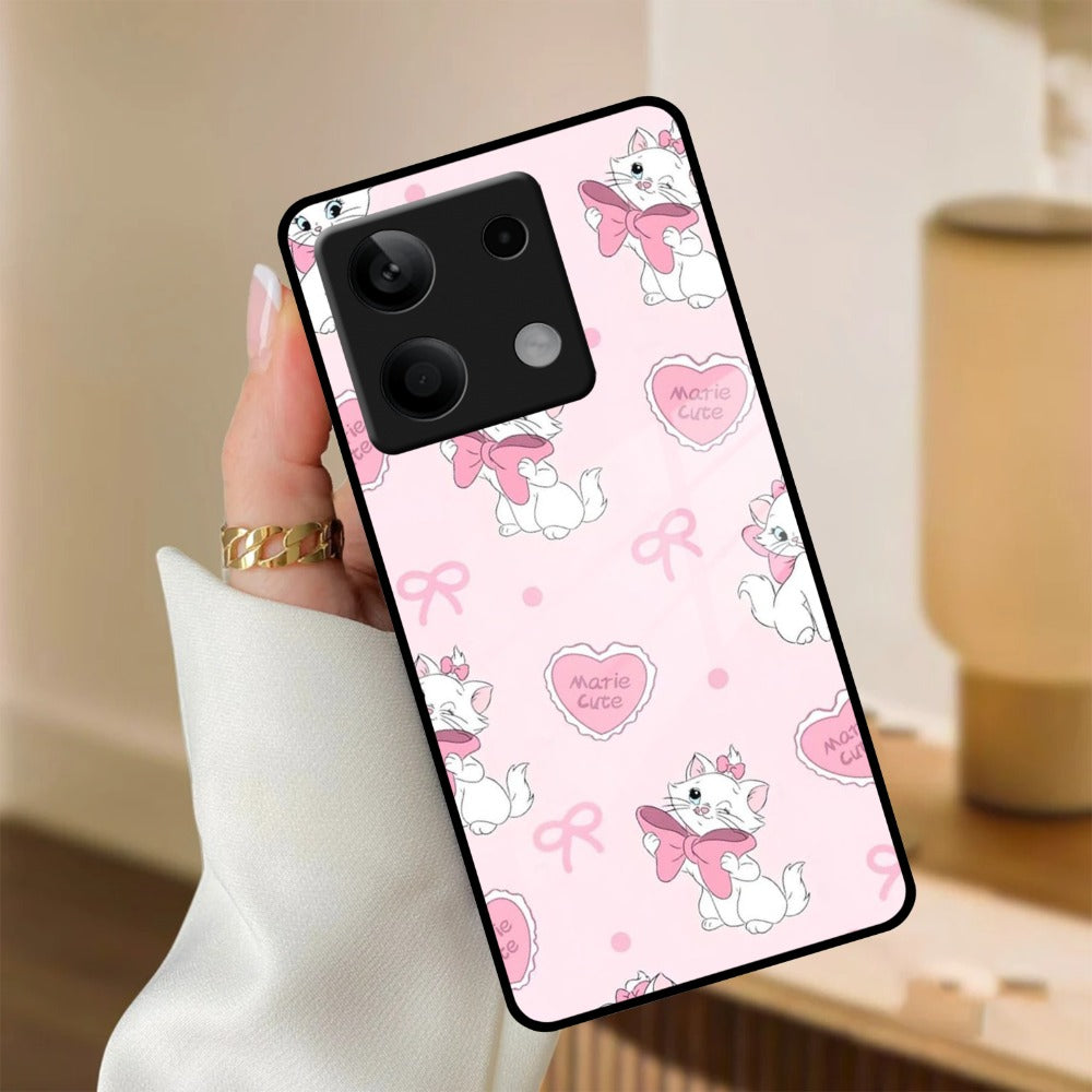 Cute Kitty Bliss Glass Case Cover For Redmi/Xiaomi