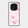 Cute Kitty Bliss Glass Case Cover For Redmi Note 14 Pro 5G