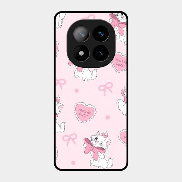 Cute Kitty Bliss Glass Case Cover For Redmi Note 14 Pro Plus 5G