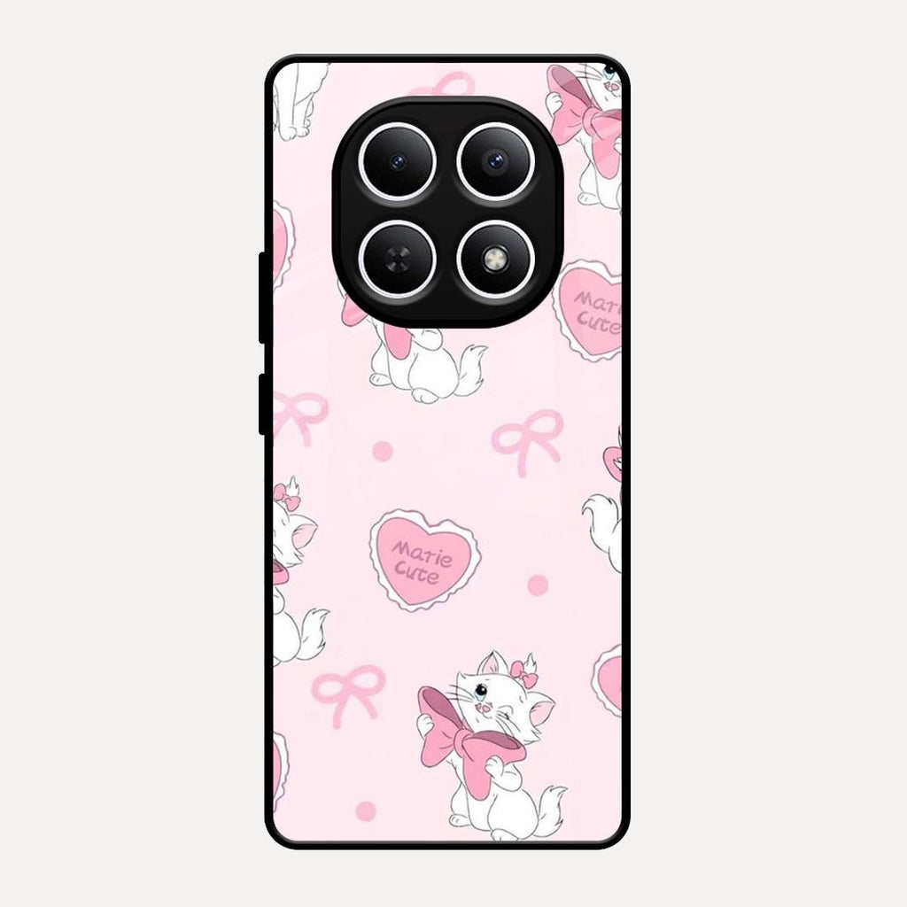 Cute Kitty Bliss Glass Case Cover For Redmi Note 15 5G
