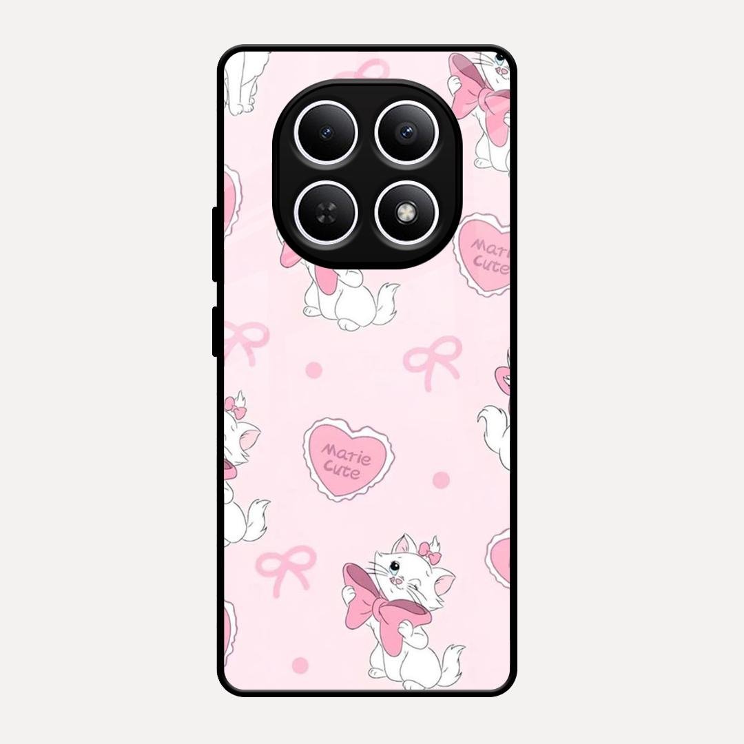 Cute Kitty Bliss Glass Case Cover For Redmi Note 15 5G