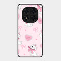 Cute Kitty Bliss Glass Case Cover For Redmi Note 15 Pro Plus 5G
