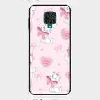 Cute Kitty Bliss Glass Case Cover For Redmi Note 9 Pro Max
