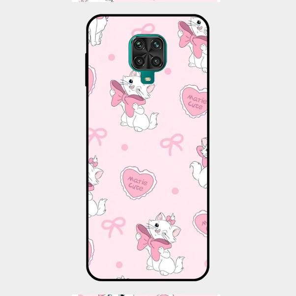 Cute Kitty Bliss Glass Case Cover For Redmi Note 9 Pro