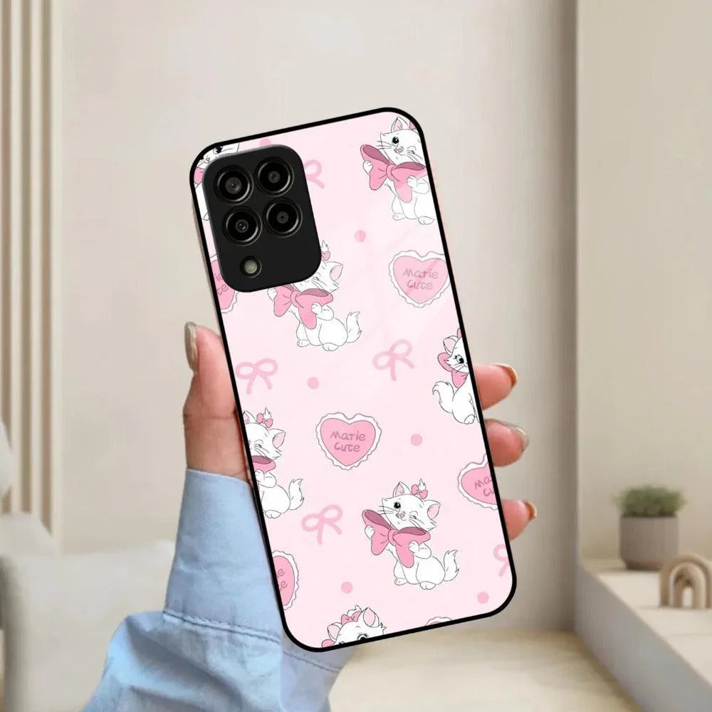 Cute Kitty Bliss Glass Case Cover For Samsung - ShopOnCliQ