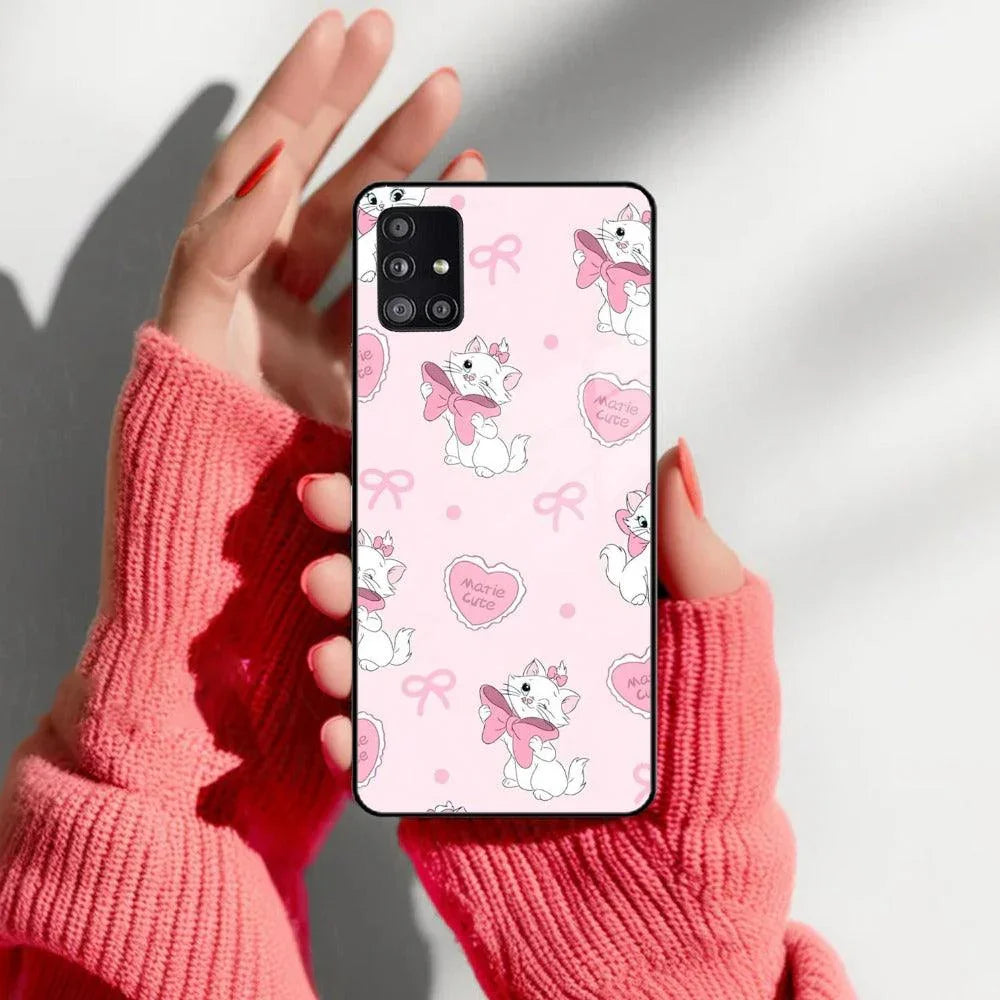 Cute Kitty Bliss Glass Case Cover For Samsung - ShopOnCliQ