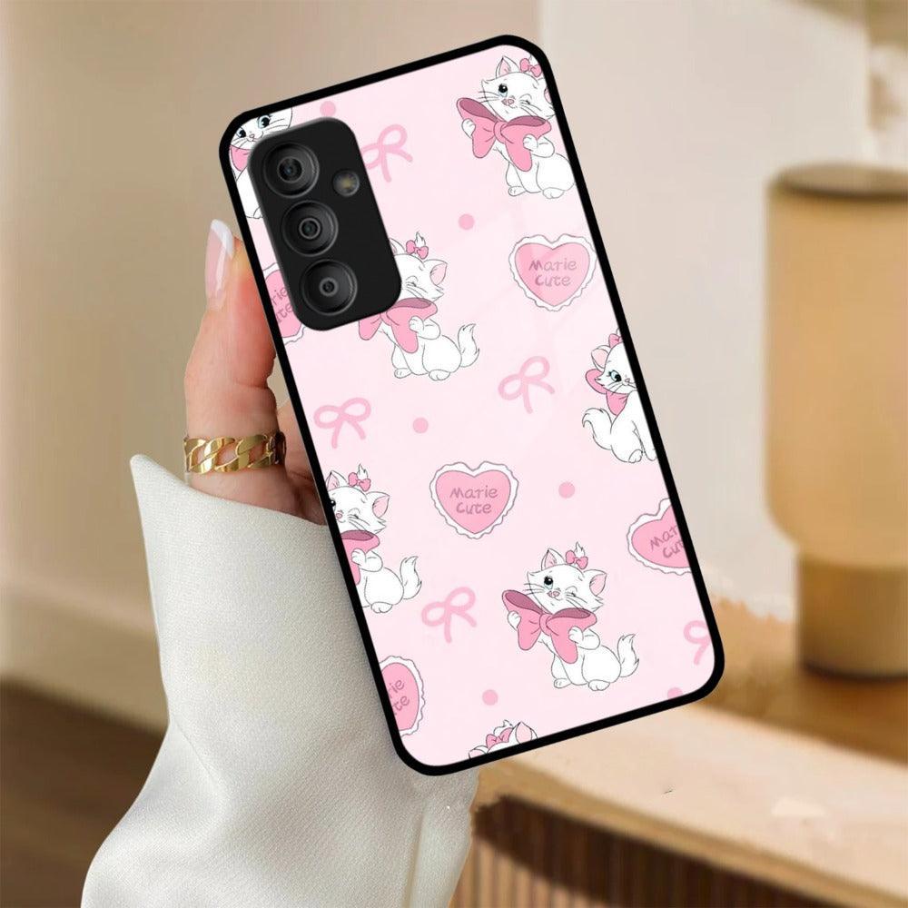 Cute Kitty Bliss Glass Case Cover For Samsung - ShopOnCliQ
