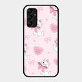 Cute Kitty Bliss Glass Case Cover For Samsung Galaxy A14 5G