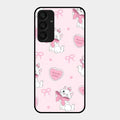 Cute Kitty Bliss Glass Case Cover For Samsung Galaxy A25 5G