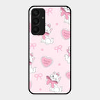 Cute Kitty Bliss Glass Case Cover For Samsung Galaxy A25 5G